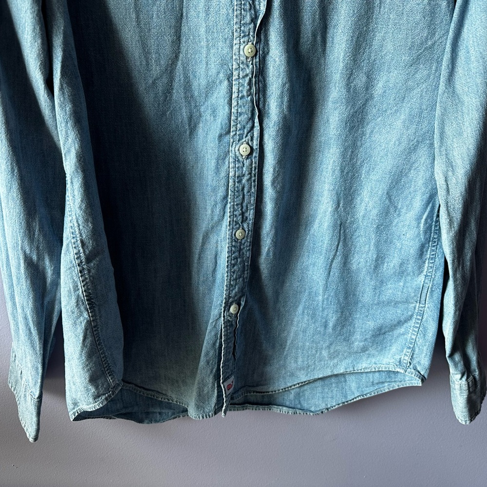 Vineyard Vines Blue Denim Classic Fit Murray Shirt Size M - Picture 4 of 14